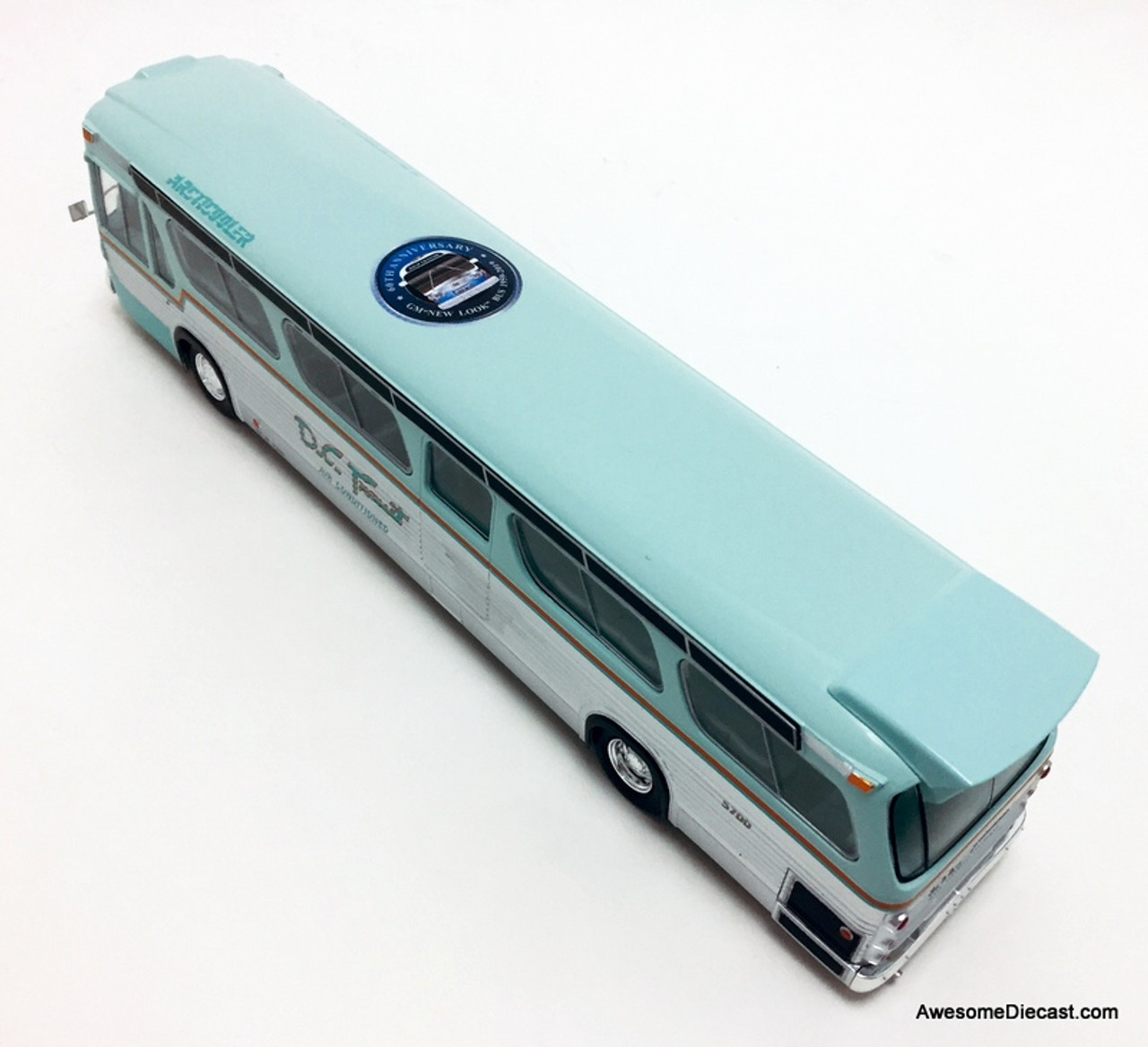 ALTAYA IXO HACHETTE MANHATTAN TRANSIT GM FISHBOWL TDH 530 BUS MODEL HC73 1:43 