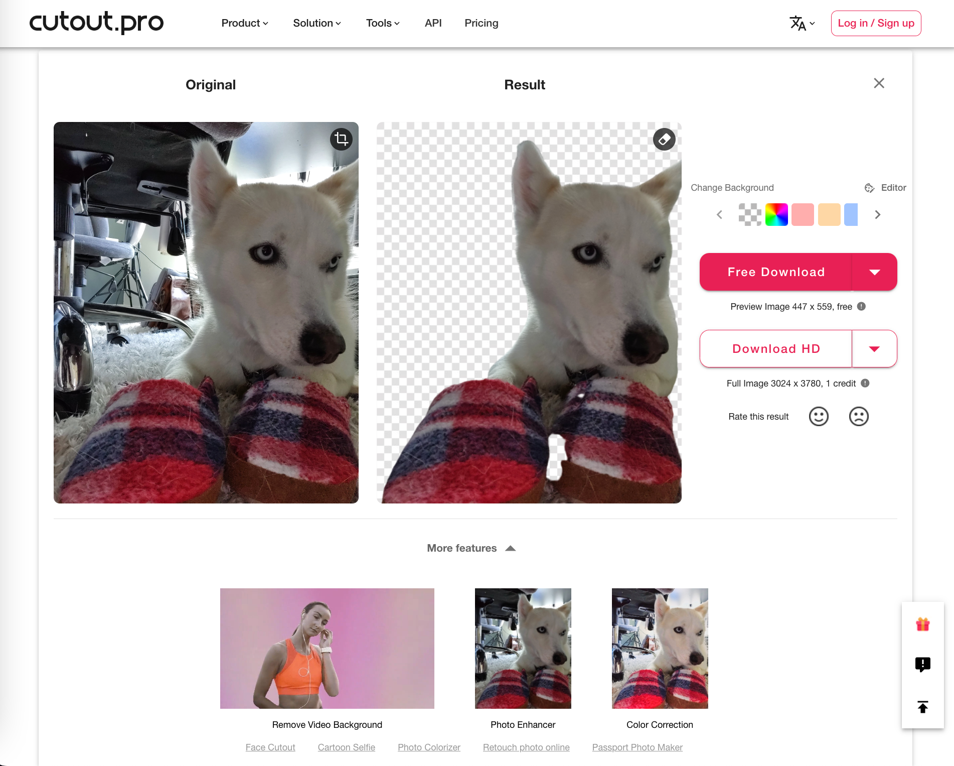 How Cutout.pro Image Background Remover Tool Works