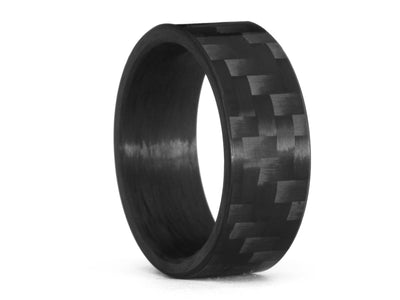 62 Carbon Ring Schmuck  Kohlefaser RIng Carbon Fiber Ring Size 10 