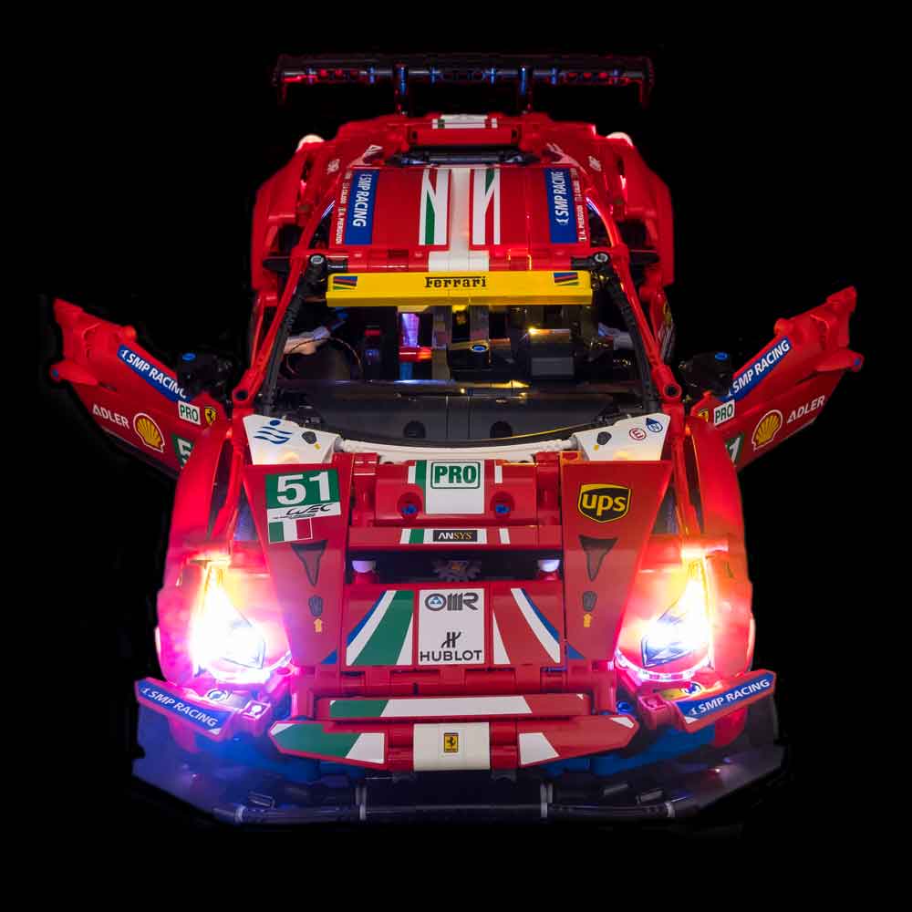LED Beleuchtung Licht Kit für LEGO 42125 Technic Ferrari 488 GTE AF Corse #51 