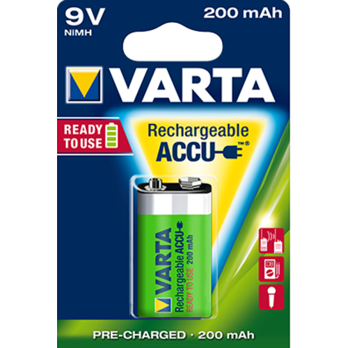 GP ReCyko Akku NiMH 9V-Block E HR22 6HR61 200mAh 1er-Blister 