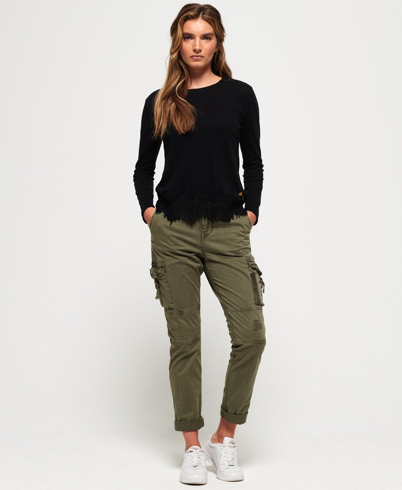 Superdry Womens Girlfriend Cargo Pants 