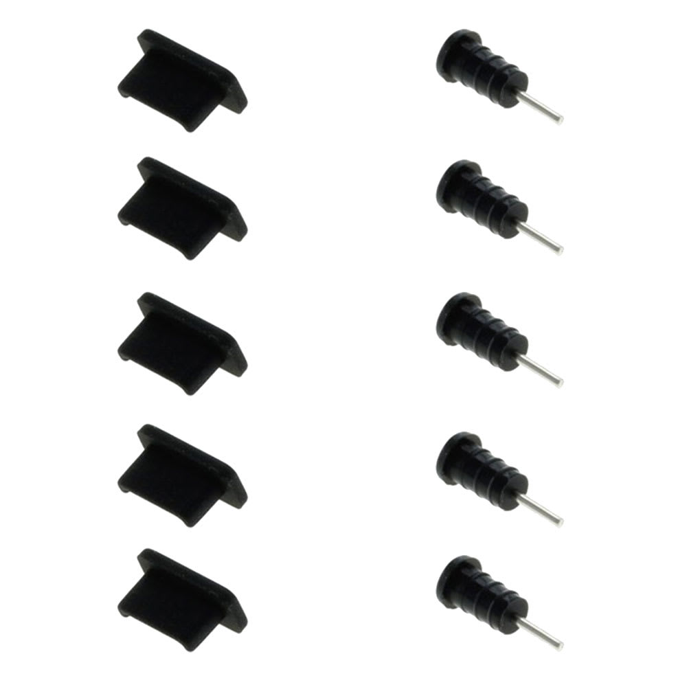 10x Staubdicht Stecker 3,5 mm Kopfhörer-Buchse Micro-USB-Port-Stecker-Kappe dd 