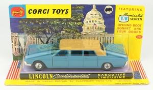 Corgi Toys 262 Lincoln Continental Executive Limousine Instruction Leaflet 1967 