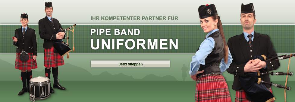 Herren Schottenrock Schlauch Oberteile Verschiedene Farbe / Kilt Piper 