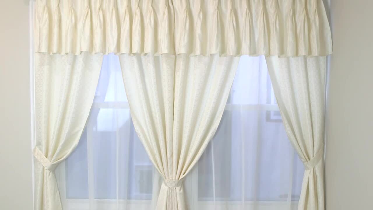 Fairfield Sage Floral Transitional Window Curtain Panel Achim Home Furnishing 