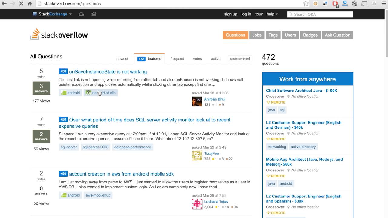 DW Question & Answer walkthrough