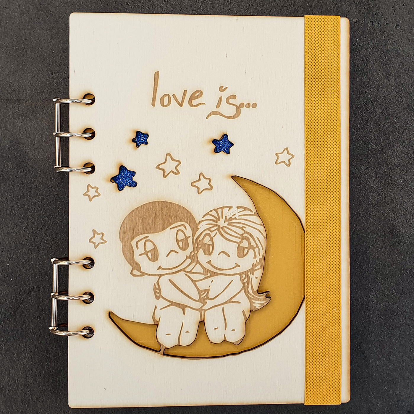 Deadly Tarot Obsidian The Moon A5 Notizbuch Sahne 14x21cm 