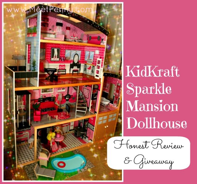 Kidkraft Sparkle Mansion DollhouseLarge Girls Wooden Dolls House 