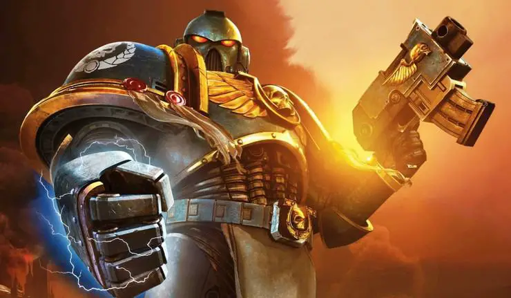 Warhammer 40K OOP Metal Space Marines Imperial Fists Upgrade Pack 