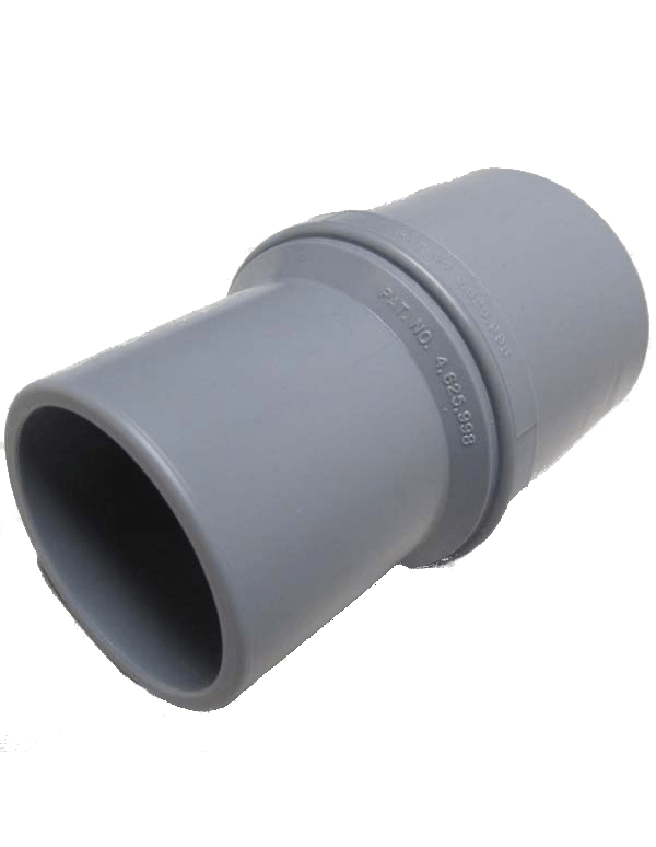 Carpet Cleaning Vacuum Hose Cuff Adapter 2" Threaded x 1.5" Slip-On Reducer Cuff 