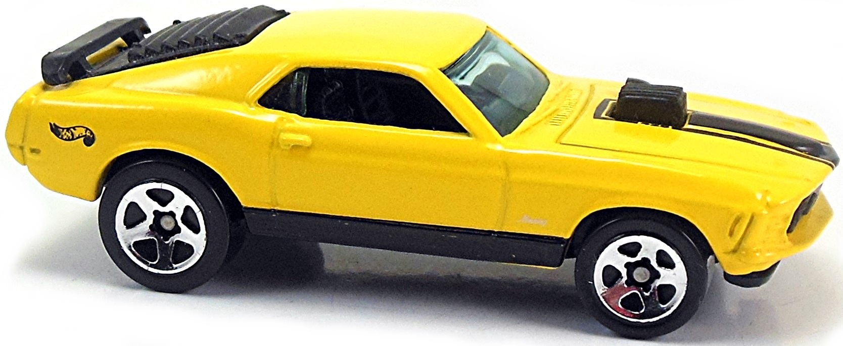 2011 Hot Wheels #169 HW Main Street 9/10 '70 FORD MUSTANG MACH 1 Yellow Variant 