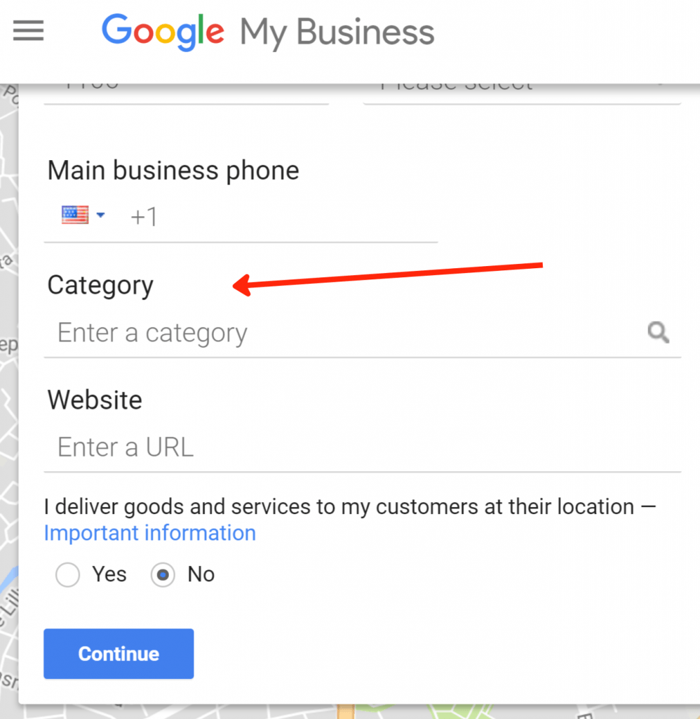 Google My Business Category Google My Business Category