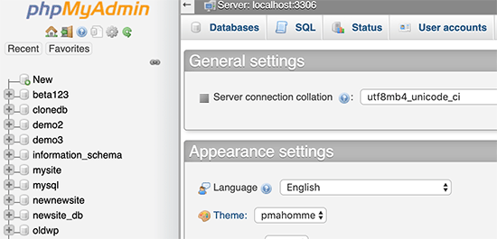 PhpMyAdmin PhpMyAdmin