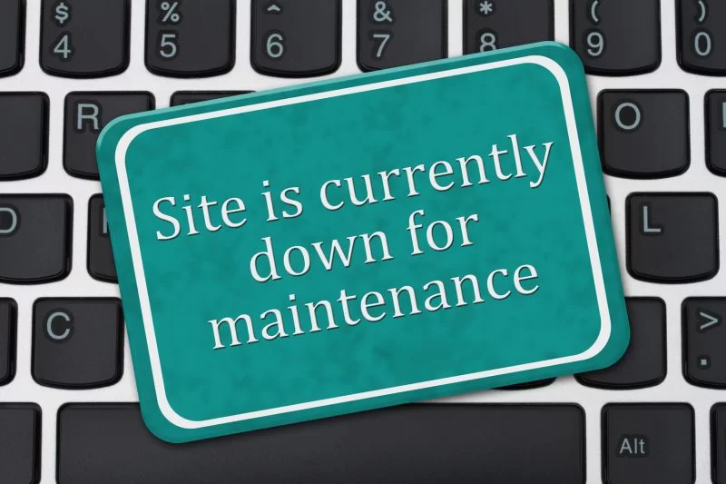 Website Down for Maintenance
