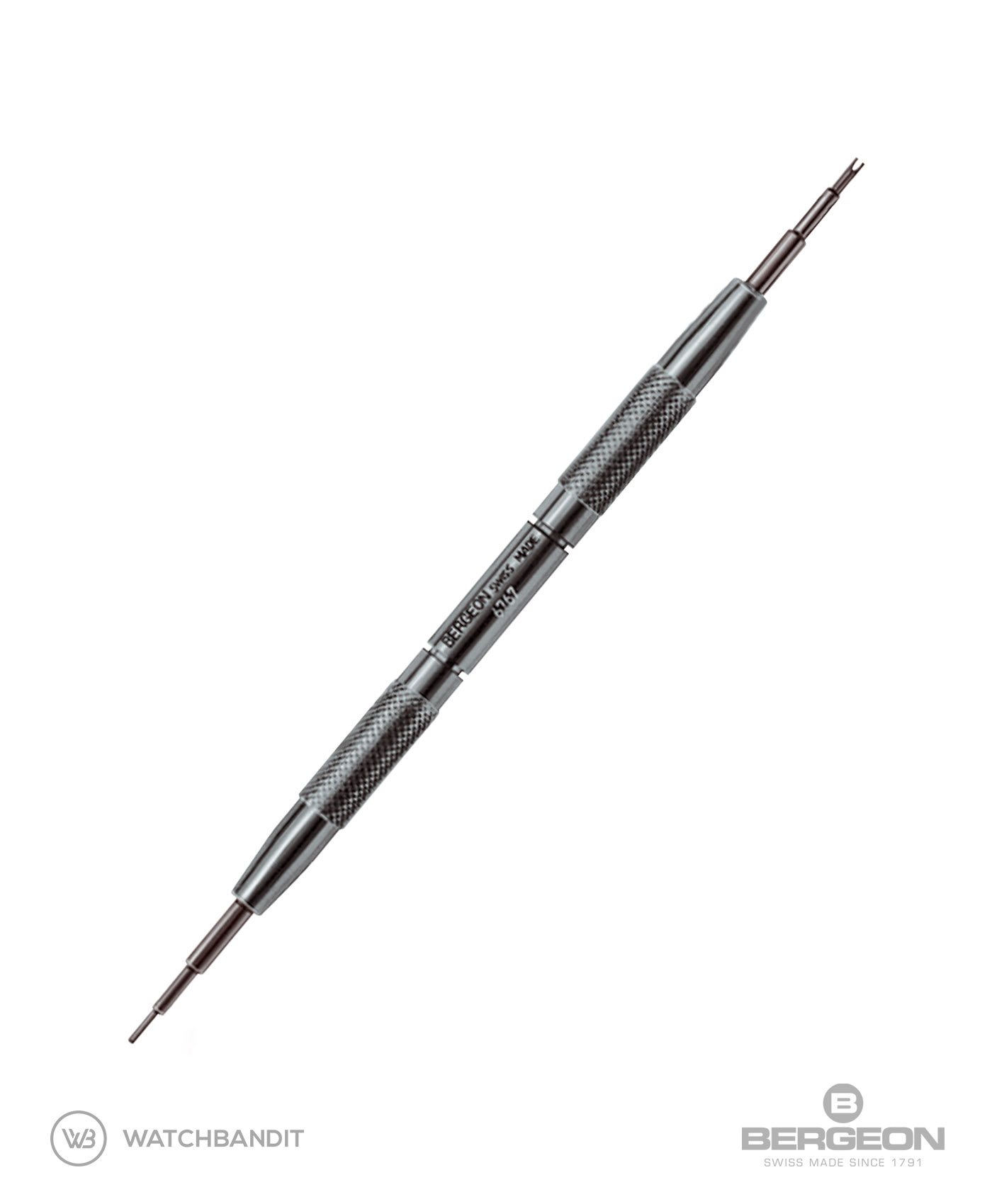 feine Gabel BERGEON Federstegwerkzeug Ersatzgabel 1 mm No 6767-AF Swiss Made 