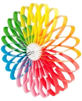 EdelstahlKristall Wanduhr GLAMOUR WANDUHR" SUNBURST KRISTALL"Ø 50 cm 