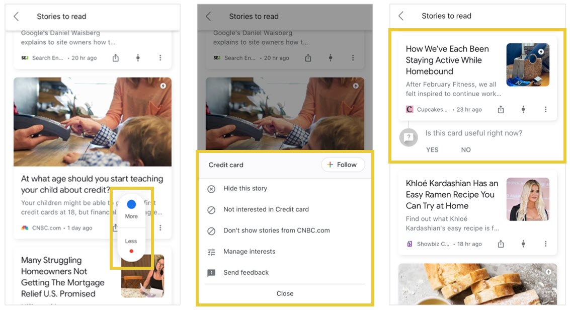 Google Discover User Feedback SEO Users Feedback