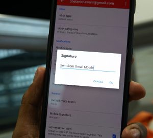 Create a Gmail signature