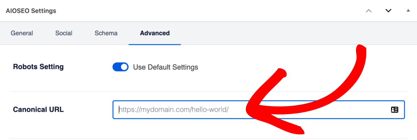 AIOSEO Custom Canonical URLs And Pagination Settings 