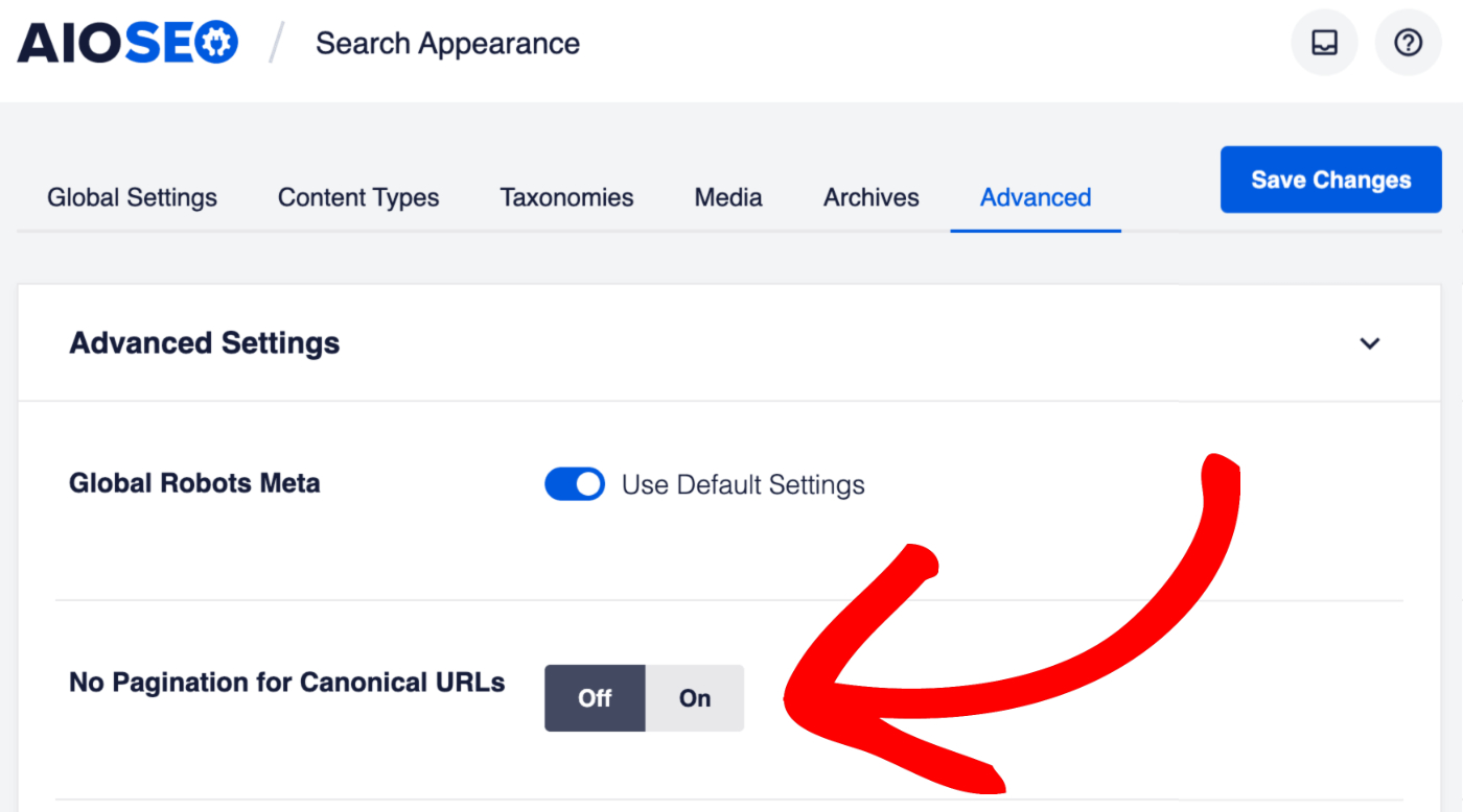 Noindex RSS Feeds And Canonical URLs AIOSEO Settings