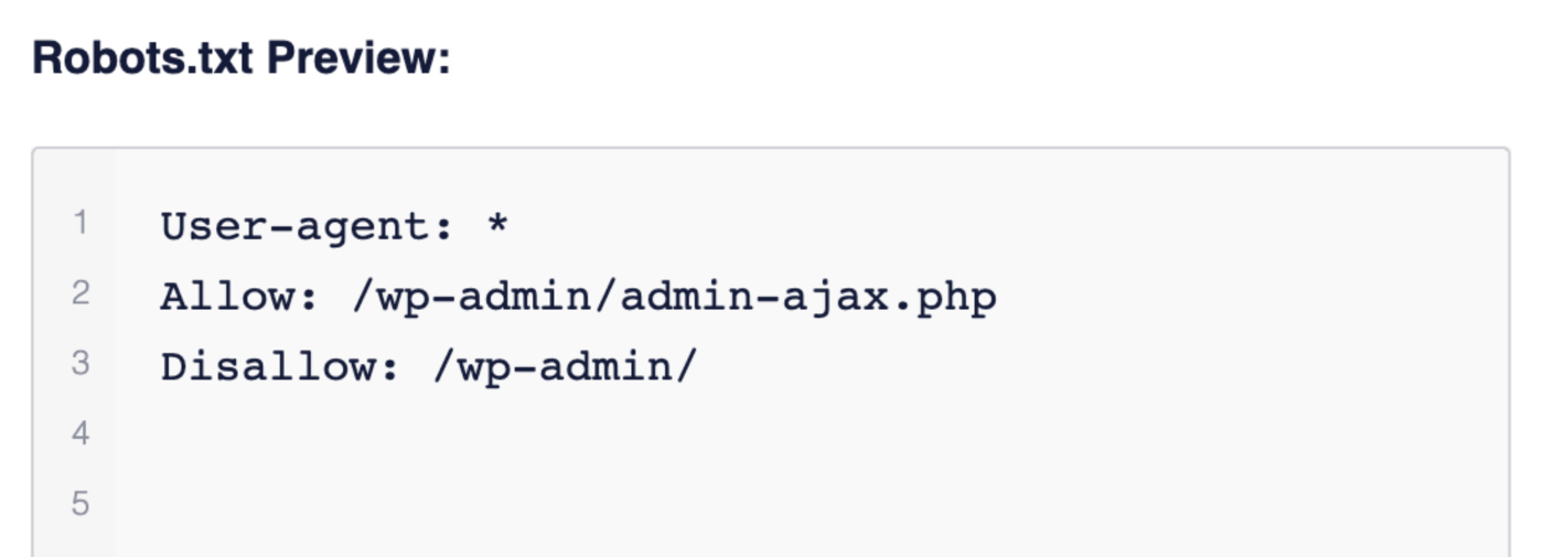 The All in One SEO Plugin Custom Robots.txt File Editor Preview Section The All in One SEO Plugin Custom Robots.txt File Editor Preview Section
