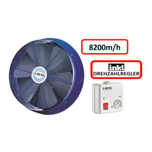 Rohrventilator Axial TURBO Be-Abluft Lüfter ø350 3110m³/h Radial Kanallüfter BNG 