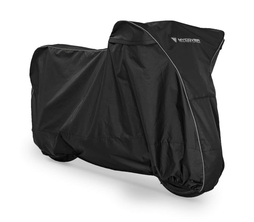 Motorradplane Abdeckplane Motorrad Abdeckung Schneefest Schwarz Motorcycle Cover 