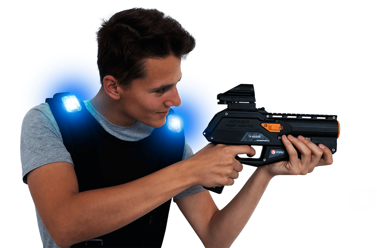 Laser tag set 2 Laserpistolen Set  Laser Command bis 30 Meter 
