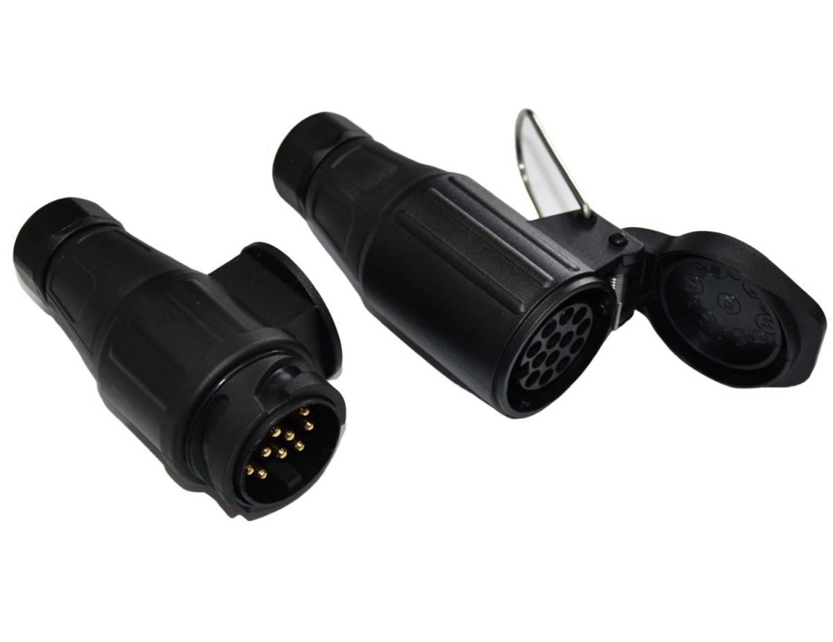 KUNSTSTOFF-STECKER STECKER 12V 13 POL KUNSTSTOFF SONDERPREIS 