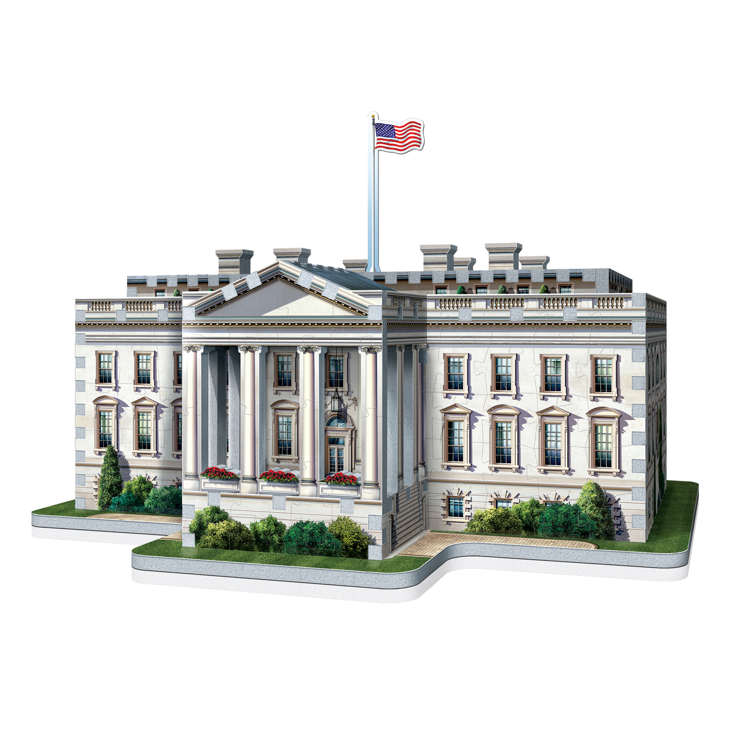 3D Puzzle White House LED Washington Weißes Haus Cubic Fun Licht Light Gebäude 