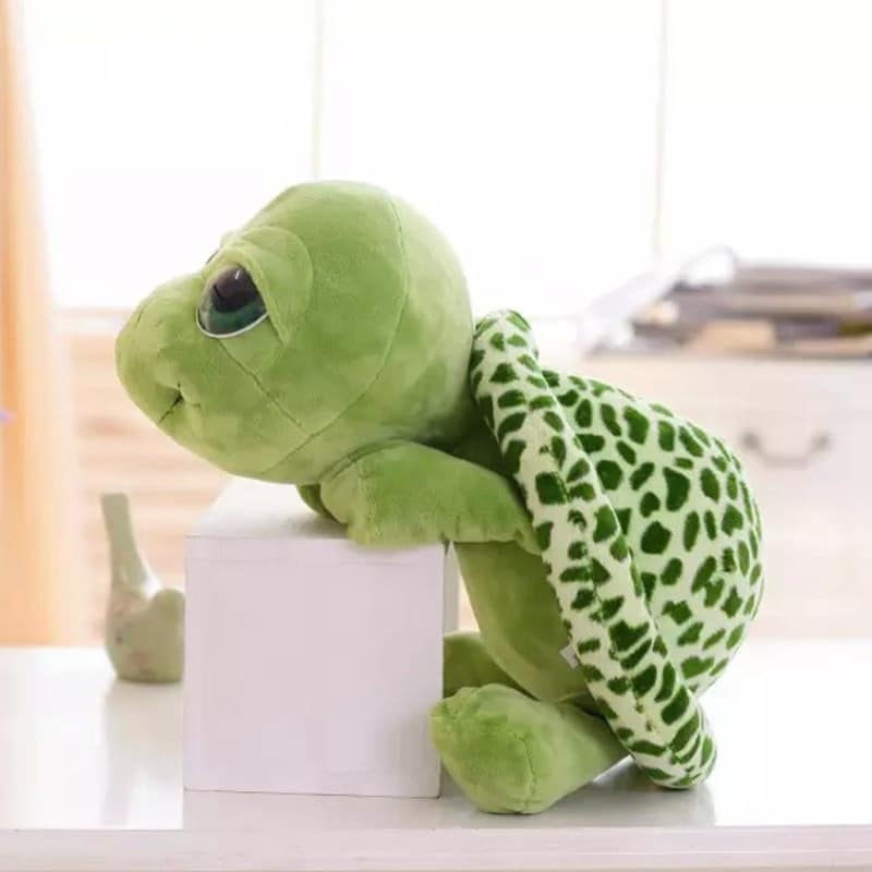 23.6 " Schildkröte Plüsch Spielzeug Kissen groß Augen grün Geschenk für Mädchen 