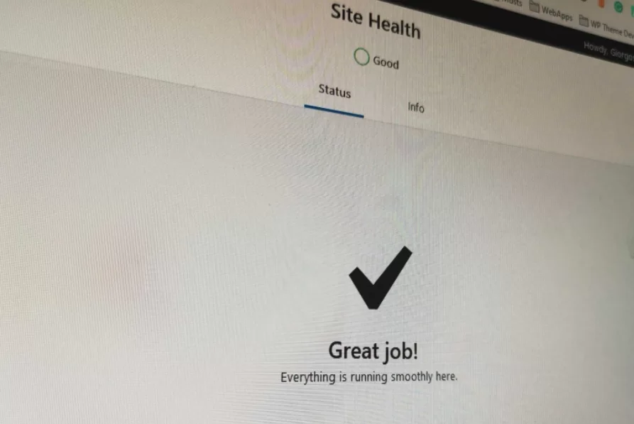 WordPress Site Health Status