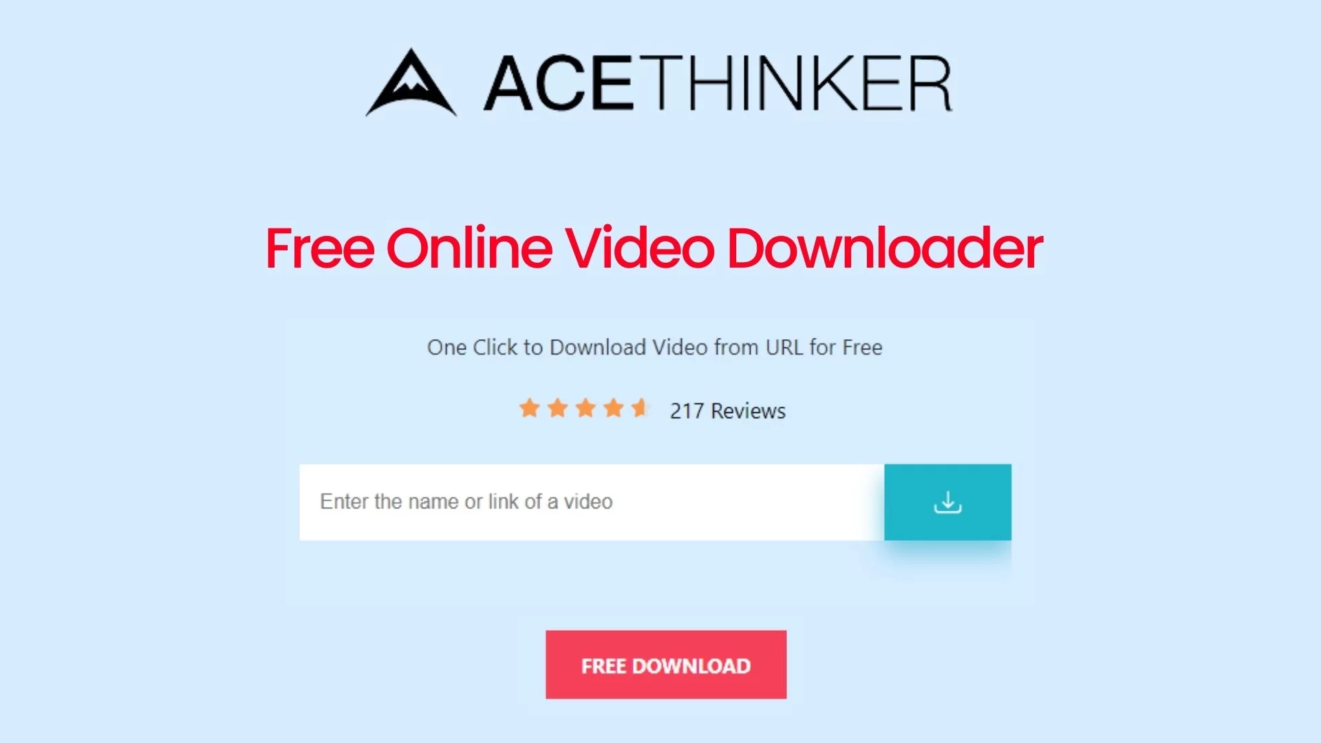 How The AceThinker Free Online Downloader Works