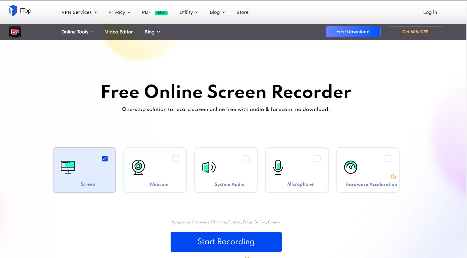 Free Online Screen Recorder For Windows 