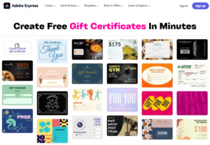Create Free Adobe Gift Certificate Templates In Minutes