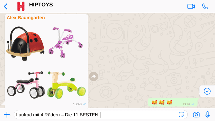 Lena Laufräder 4 Räder My First Scooter Jungen Blau/Schwarz 