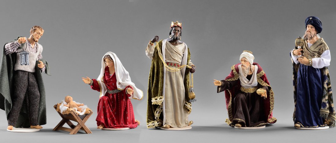 Ankleidekrippenfigur für 13cm Krippenfiguren KF-311 Magd mit Krügen 