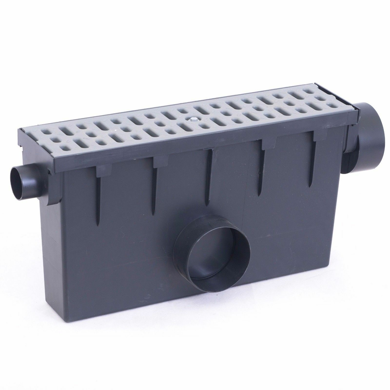 25x25 Hofablauf mit Fangkorb A15 Entwässerung Gully Hofsinkkasten Stahl verzink 