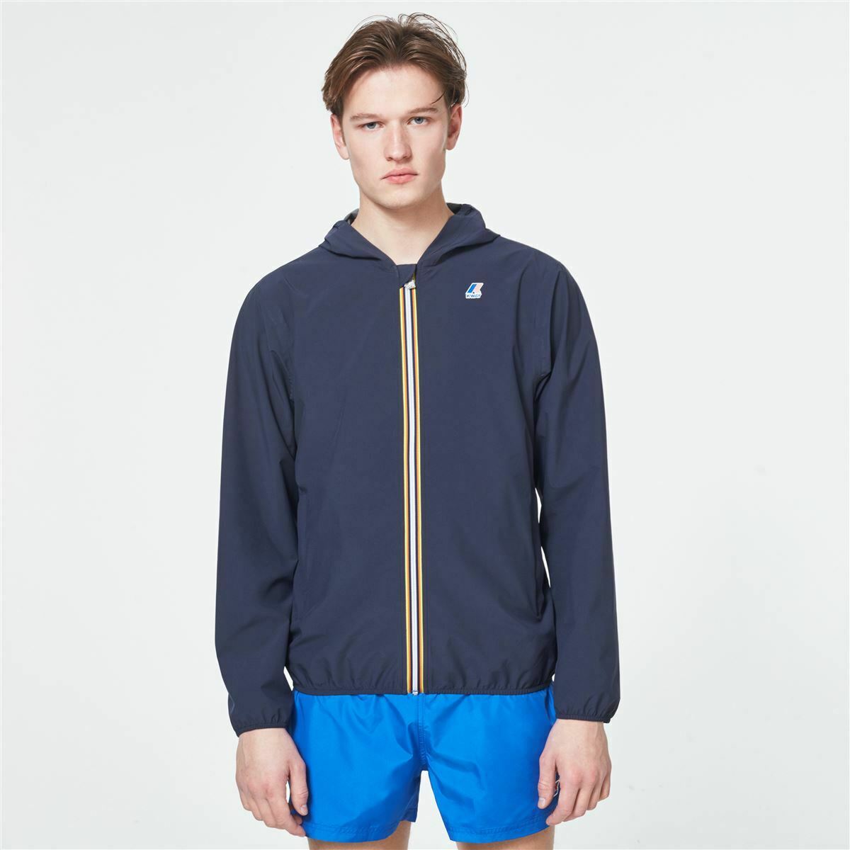 GIUBBOTTO K-WAY MOD JACQUES STRETCH DOT K00BBV0 COLORE VERDE TORBA MILITARE 