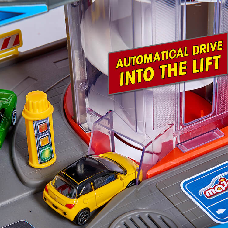 OVP NEU 77 x 44 x 40 cm Paddock Garage mit 1 Racing Car Majorette Parkhaus 