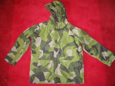 Large Swedisch Camouflage M90 Ecwcs Cold Weather Gen I Parka Outdoor Jacke Gr 
